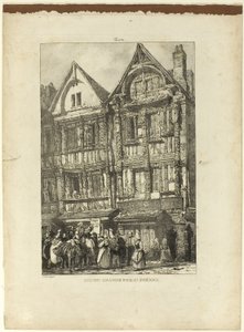 Maison Grande, Rue St. Pierre da Richard Parkes Bonington
