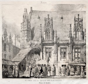 Rouen: Entrata della Sala dei Passi Perduti, Palazzo di Giustizia