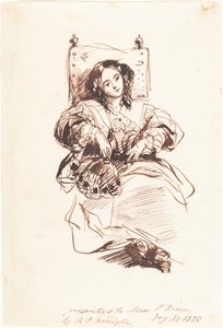 Schizzo di una donna da Richard Parkes Bonington