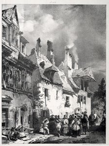 Strada alla periferia di Besançon, Francia, 1827