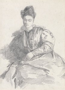 Studio di una donna seduta da Richard Parkes Bonington