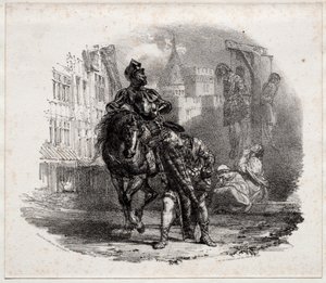 La fuga dal castello di Argyle da Richard Parkes Bonington