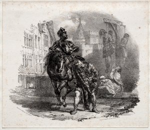 La Fuga dal Castello di Argyle da Richard Parkes Bonington