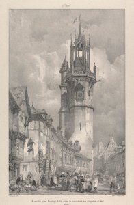 Tour du Gros Horloge, costruita sotto la dominazione degli inglesi nel 1417 da Richard Parkes Bonington