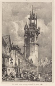 Tour du gros-horloge, Evreux da Richard Parkes Bonington