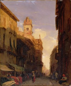 Veduta del Palazzo Maffei, Verona, c.1826-27