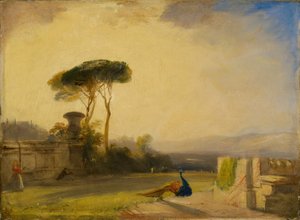 Veduta sui terreni di una villa vicino a Firenze, 1826