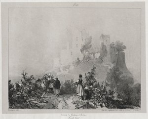 Viaggi pittoreschi e romantici nella vecchia Francia, Franche-Comté: Rovine del castello di Arlay