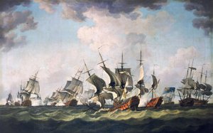 La battaglia della baia di Quiberon, 20 novembre 1759 da Richard Paton