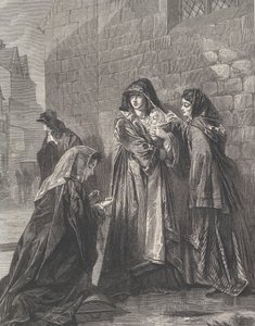 Fuga della regina di Giacomo II, da Illustrated London News, 3 agosto 1872 da Richard Principal Leitch