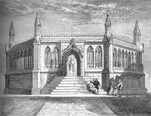 Cappella commemorativa a Cawnpore, c1880
