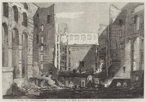 Rovine del Covent-Garden Theatre, Visita di Sua Maestà e della Principessa Reale