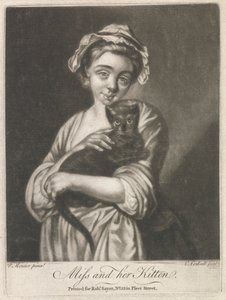 Signorina e il suo gattino (Vita rurale) da Richard Purcell