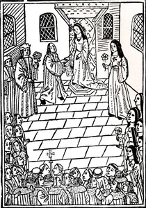 Trattato di matrimonio tra Carlo V e la Principessa Maria Tudor, c. 1508 da Richard Pynson