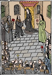 Trattato di matrimonio tra Carlo V e la principessa Maria Tudor, c1508 da Richard Pynson