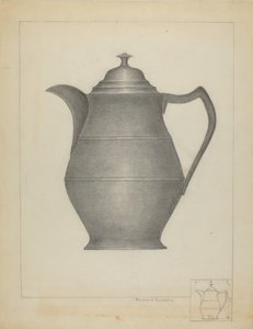 Brocca di peltro da Richard Schoene
