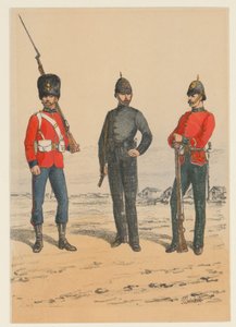 Tre militari britannici da Richard Simkin