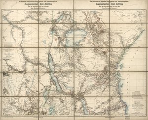 I territori protetti tedeschi e britannici e le sfere di interesse in Africa orientale equatoriale: secondo gli accordi di giugno 1890 da Richard; Sprigade Kiepert