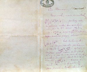 Lettera manoscritta di Richard Wagner a Luigi Mancinelli, 10 dicembre