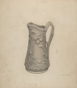 Brocca per sciroppo in ceramica pariana