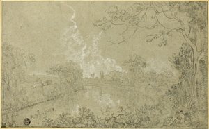 Sponde del fiume Dee vicino a Eaton Hall, Cheshire da Richard Wilson