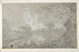 Sponde del fiume Dee vicino a Eaton Hall, Cheshire, c.1759 da Richard Wilson
