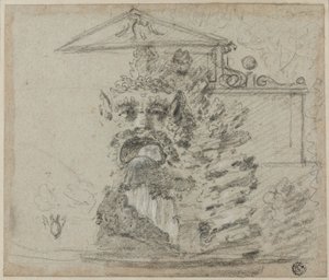 Il Mascherone, una fontana Rocaille nel parco di Villa Borghese da Richard Wilson