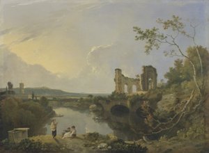 Paesaggio italiano (Mattina), c.1760-65 da Richard Wilson