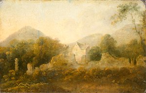 Paesaggio con una casetta, 1733-1782 da Richard Wilson