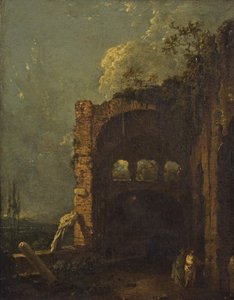 Villa di Mecenate, Tivoli, c.1765 da Richard Wilson