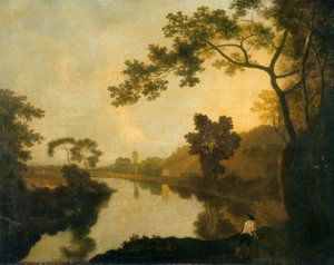 Veduta del Fiume con Figure sulla Riva, c.1760