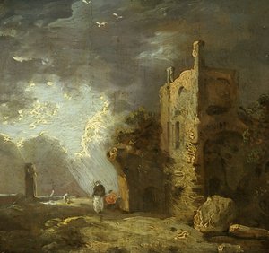 Torre in rovina con figura, c.1770-79