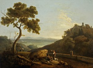 Il Tempio della Sibilla e la Campagna, Tivoli, Italia da Richard Wilson