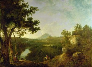 Vista vicino a Wynnstay, la sede di Sir Watkin Williams-Wynn da Richard Wilson