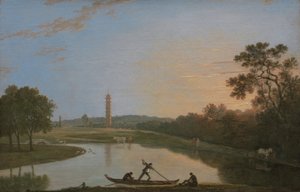 Giardini di Kew: La pagoda e il ponte [1985, Cormack, YCBA Concise Catalogue]