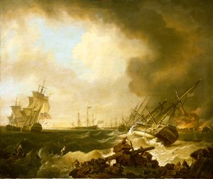 La battaglia della baia di Quiberon, 21 novembre 1759: il giorno dopo da Richard Wright
