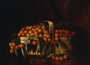Un cesto di ciliegie