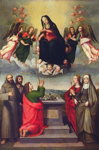 La Vergine della Sacra Cintola con SS. Tommaso, Francesco, Giovanni Battista, Orsola ed Elisabetta d