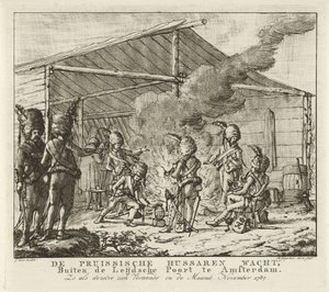 Gli ussari prussiani alla Porta di Leida ad Amsterdam, 1787
