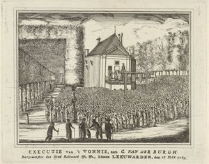 Esecuzione di Cornelis van den Burgh, 1789 da Rienk Jelgerhuis