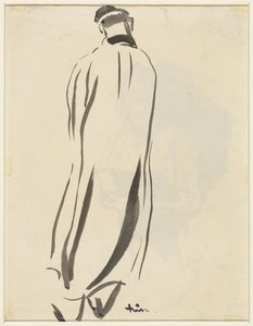 Uomo che fa giardinaggio, visto di spalle da Rik Wouters