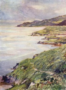 Una riva solitaria, estuario di Barmouth (litografia colorata) da Robert (after) Fowler