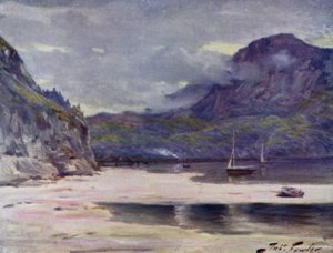 Ponte di Barmouth (litografia colorata) da Robert (after) Fowler