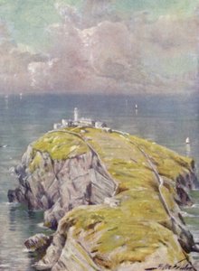 The Stack, Holyhead (litografia colorata) da Robert (after) Fowler