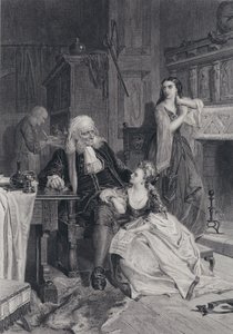 Illustrazione per Il pirata di Sir Walter Scott da Robert (after) Herdman