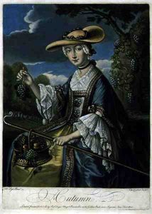 Autunno, inciso da C. Corbutt (Richard Purcell), pub. da Robert Sayer, c.1760 da Robert (after) Pyle