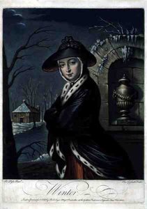 Inverno, inciso da C. Corbutt (Richard Purcell), pub. da Robert Sayer, c.1760 da Robert (after) Pyle