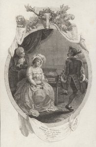 Scena da The Tender Husband di Richard Steele (incisione) da Robert (after) Smirke