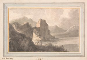 Figure in un Paesaggio Roccioso e Romantico