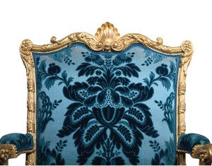 Una Coppia di Poltrone Dorate George III da Robert Adam